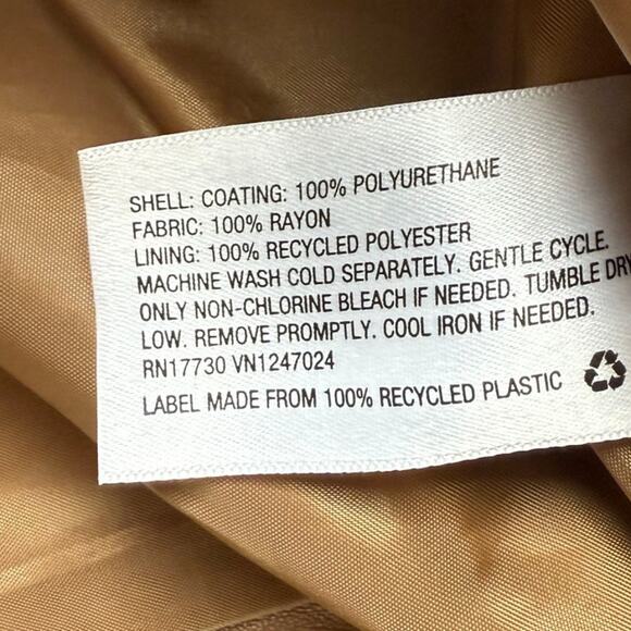 Universal Thread Women's Brown Faux Leather Jacket 1X NWT - Picture 8 of 9